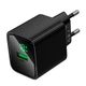 Мережевий зарядний пристрій Hoco CS81A Excellent single port charger Micro USB cable 18W Black - изображение 10