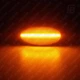 Повторители поворота 01 бегущие для Peugeot Citroen Opel Fiat Toyota BYD светодиодные (LED) чёрные 2 шт. (оранжевый) - изображение 7