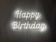 Неоновая вывеска Happy birthday 700x435 Белый - изображение 3