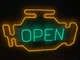Неоновая вывеска Check engine open 1100x650 Комбинированный - изображение 2