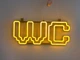 Неоновая вывеска WC 420x170 Желтый - изображение 3