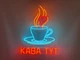 Неоновая вывеска Чашка Кофе здесь 650x500 Комбинированный - изображение 1
