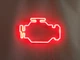 Неонова вивіска Check engine 400x240 Червоний - зображення 3