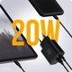 Зарядний пристрій мережевий Make 20W Type-C PD3.0 + USB QC4.0 Black (MCW-2021BK) - зображення 2