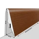 Плинтус МДФ Люкспрофиль Орех Золотой ST1021 52 мм - изображение 1