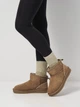 Женские угги низкие замшевые с мехом Allshoes 187427 39 25 см Бежевые (ROZ6501018380) - изображение 2