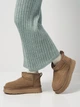 Женские угги низкие замшевые с мехом Allshoes 187447 40 25.5 см Бежевые (ROZ6501018396) - изображение 2