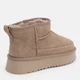 Женские угги низкие замшевые с мехом Allshoes 187447 40 25.5 см Бежевые (ROZ6501018396) - изображение 5