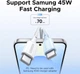 Кабель Ugreen L502 USB-C to USB-C PD 100W 5A Fast Charging Braided Cable 2 м White (UGR-35221) - изображение 4
