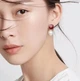 Сережки делікатні підвіски 2.2х1.2 см jewelry Бордові - зображення 6