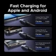 Кабель Ugreen L524 USB-C to USB-C PD 60W 3A Fast Charging Braided Cable 2 м Space Gray (UGR-55775) - зображення 3