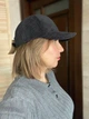 Тепла кепка бейсболка вельветова на флісі демісезонна (чоловіча, жіноча) чорна - зображення 3