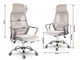 Fotel biurowy Sofotel 2295 Praga z mikrosiatką Jasno-szary (5908220477990) - obraz 5
