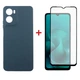 Чохол-накладка Dengos Carbon для Motorola Moto G06 Blue (DG-KM-174) + захисне скло - зображення 1