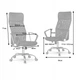 Fotel biurowy Sofotel 2106 Sydney z mikrosiatką Jasno-szary (5902854510023) - obraz 5