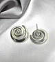 Жіночі сережки Спіралі jewelry Сріблясті - зображення 3