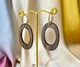 Серьги женские Длинные деревянные подвески Овал jewelry Коричневый - изображение 7