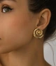 Женские сережки Спирали jewelry Золотые - изображение 6