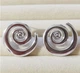 Жіночі сережки Спіралі jewelry Сріблясті - зображення 9