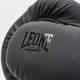 Боксерські рукавички Leone Mono Black 10 унцій PU шкіра, пінно-гелеве наповнення, для спарингів і тренувань - зображення 3