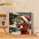 Набор для вышивки крестом "Зимняя дружба" 14CT, 30x30 см, канва Аида с нанесенным рисунком - изображение 7