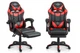 Fotel gamingowy Sofotel 242501 Draknor II Czarno-czerwony (5903890631031) - obraz 2
