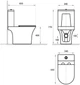 Унітаз-компакт Koller Pool Stream Compact STR-0650-RW з бачком і сидінням Soft Close дюропласт - зображення 2