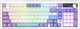 Бездротова механічна клавіатура Ajazz AK980 V2 Maillard switches Purple White Blue (AK980-V2-M-PWB) - изображение 2