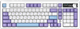 Бездротова механічна клавіатура Ajazz AK980 V2 Maillard switches Purple White Blue (AK980-V2-M-PWB) - изображение 3