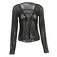 Кофтинка з відкритими плечима Honey Fashion Accessories XS/S/M чорний (50к014) - изображение 5