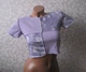 Кроп-топ з відкритими швами Honey Fashion Accessories XS/S фіолетовий (50к009) - изображение 5