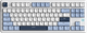 Клавиатура проводная Ajazz AK870 V2 Flying Fish Switch USB White-Blue (AK870-V2-FF-BWB) - изображение 1