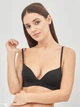 Бюстгальтер без косточек бесшовный с Push-up бесшовный brabrabra 015С 80D Черный (6907207939246) - изображение 1
