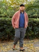 Толстовка флисовая на молнии мужская Uniqlo 535852464 XL Розовая (1159851424) - изображение 2