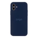 Чохол Silicone Case Full Size with Frame для iPhone 12 70.Deep Navy - зображення 1