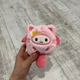 Брелок My Melody (Май Мелоди) Розовый плюшевый аксессуар в костюме котика | Подвеска на Рюкзак (Портфель) Мелоди - изображение 3