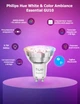 Розумні LED-лампи Philips Hue White & Color Ambiance Essential GU10 345 lm 4.7W - зображення 2