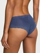 Женские трусики Victoria's Secret (289518316021) Cotton Shadow Stripe Lace-Waist Cheeky XS синие - изображение 2