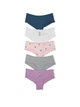 Набор трусиков Victoria's Secret (985741236575) PINK 5-Pack Cotton Lace-Trim Cheeky XL комбинированные - изображение 1