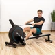 Гребной тренажер магнитный Gymtek XR800 Синий до 120 кг (16 уровней нагрузки) - изображение 2