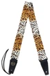 Ремень для гитары DIMARZIO Cheetah Guitar Strap with Leather Ends - изображение 3