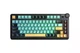 Механічна бездротова (Bluetooth + 2,4G) клавіатура з HOT SWAP AULA AU75, RGB, Bloomfield switch, 81key, Mac/Win УКР/АНГЛ Black Green Orange/Чорно зелена (AU75BGP) - изображение 1