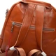 Рюкзак шкіряний коричневий 27×32×14 см PD-420024 - зображення 6