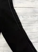 Костюм мужской тёплый спортивный прогулочный на флисе с прямыми штанами и кофтой на змейке с вышивкой по рукаву 48 черный - изображение 7