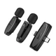 Бездротова мікрофонна система HOCO L15 dual-mic (iP/Type-C) Black - изображение 2