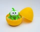 Сюрприз яйцо + Фигурка Ам Ням 5х6см малыш в яйце монстрик Om Nom Cut the Rope амням нямням желтый - изображение 1