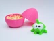 Сюрприз яйцо + Фигурка Ам Ням 5х6см малыш в яйце монстрик Om Nom Cut the Rope амням нямням розовый - изображение 4