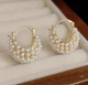 Жіночі сережки "Човен" 2.3 см jewelry Білі - зображення 4