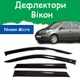 Дефлектори бічних вікон Nissan Micra III (K12) Ніссан Мікра 3 5 дверей 2003-2010 вітровики - зображення 1