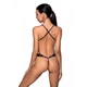 Боді з еко-шкіри чорний passion Tamaris Body L / XL з ремінцями і перфорацією - зображення 2